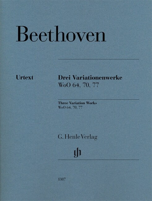 Drei Variationenwerke WoO 64, 70, 77, Klavier (Sheet Music)