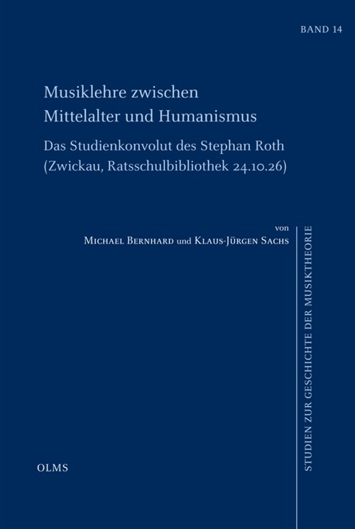 Musiklehre zwischen Mittelalter und Humanismus (Paperback)