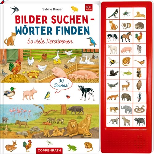 Bilder suchen - Worter finden - So viele Tierstimmen (Board Book)