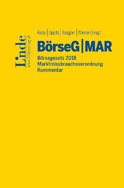 BorseG MAR, Kommentar (f. Ostereich) (Hardcover)