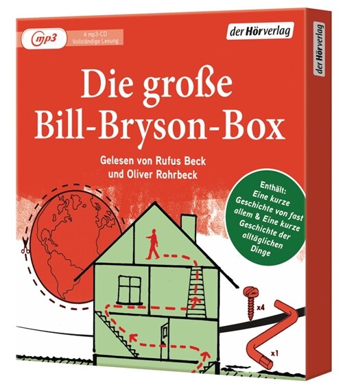 Die große Bill-Bryson-Box, 4 Audio, MP3 (CD-Audio)