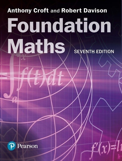 MyMathLab with Pearson eText- Instant Access- for Foundation Maths, 7th edition (WW)