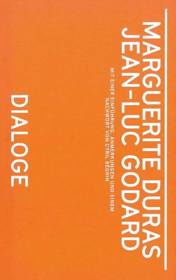 Marguerite Duras, Jean-Luc Godard. Dialoge (Paperback)