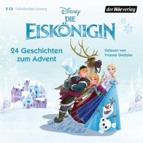 Die Eiskonigin - 24 Geschichten zum Advent, 2 Audio-CD (CD-Audio)