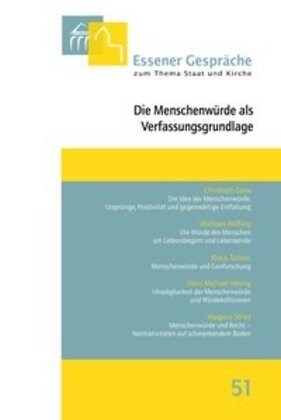 Essener Gesprache zum Thema Staat und Kirche, Band 51 (Paperback)