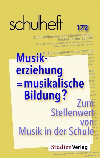 Musikerziehung = musikalische Bildung (Paperback)