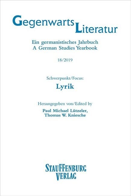 Schwerpunkt/Focus: Lyrik (Paperback)