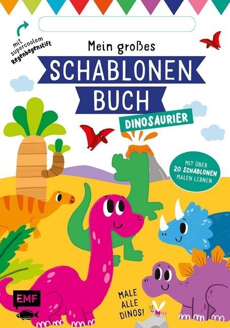 Mein großes Schablonen-Buch - Dinosaurier (Paperback)