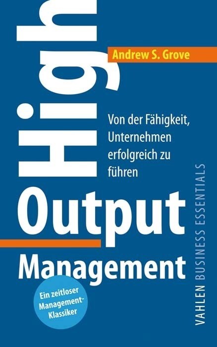 High Output Management (Paperback)