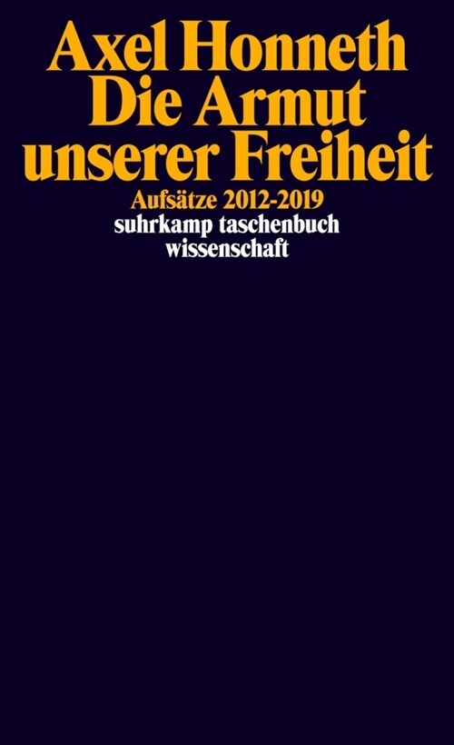 Die Armut unserer Freiheit (Paperback)