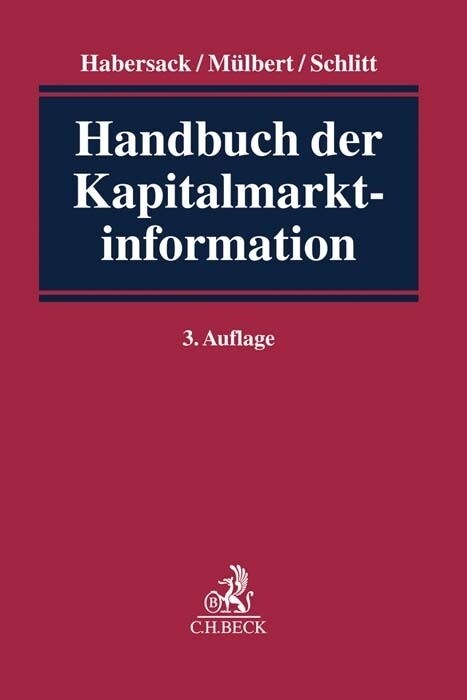 Handbuch der Kapitalmarktinformation (Hardcover)