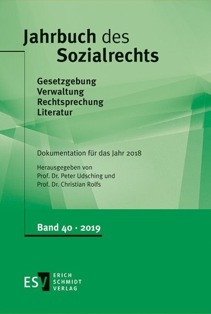 Jahrbuch des Sozialrechts Dokumentation fur das Jahr 2018 (Hardcover)