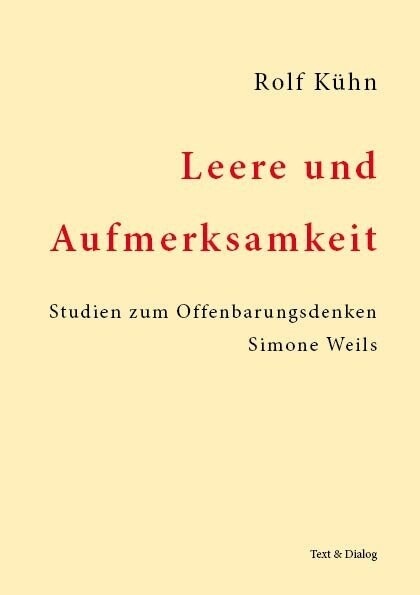 Leere und Aufmerksamkeit (Paperback)