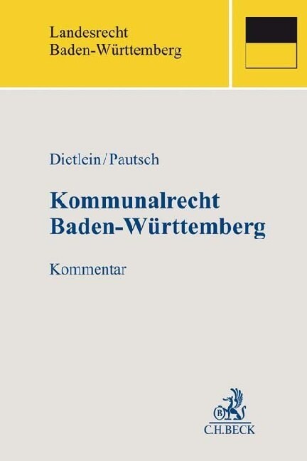 Kommunalrecht Baden-Wurttemberg, Kommentar (Hardcover)