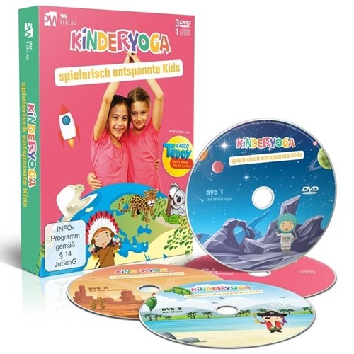 Kinderyoga, 3 DVD-Videos + 1 Audio-CD (DVD Video)