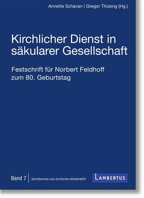 Kirchlicher Dienst in sakularer Gesellschaft (Hardcover)