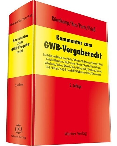 Kommentar zum GWB-Vergaberecht (Hardcover)