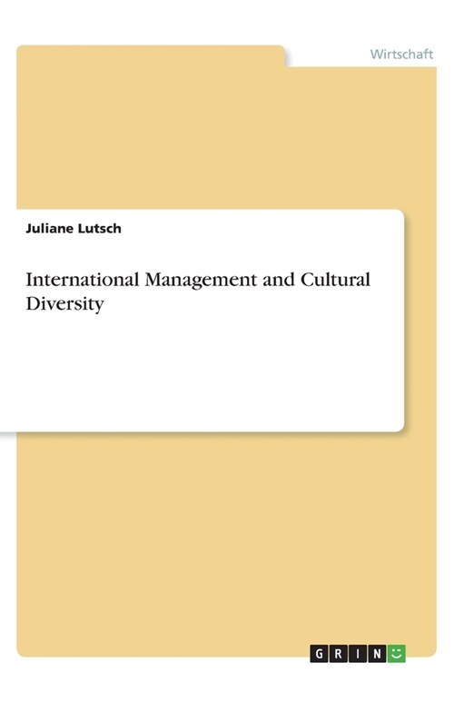 International Management and Cultural Diversity (Paperback)