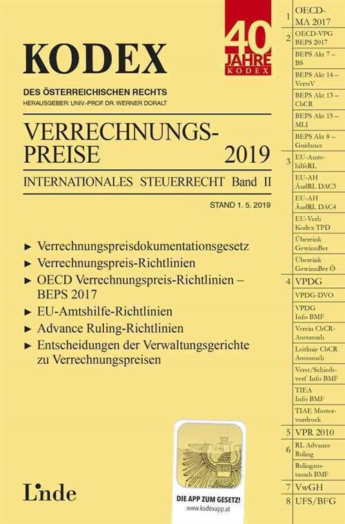 KODEX Verrechnungspreise 2019 (Paperback)