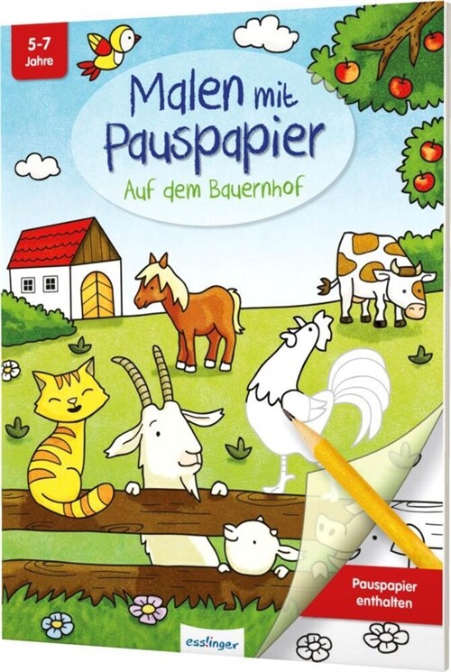 Malen mit Pauspapier: Auf dem Bauernhof (Paperback)