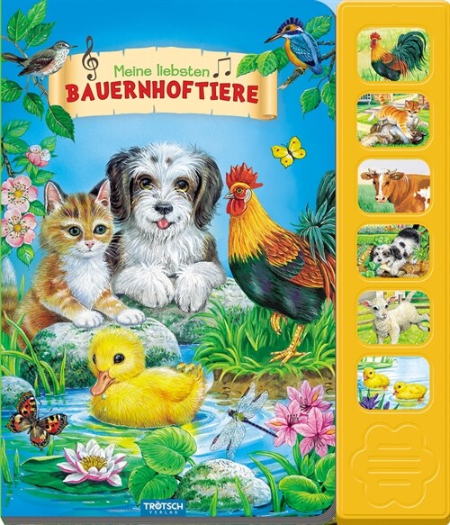 [중고] Meine liebsten Bauernhoftiere, m. Soundeffekten (Board Book)