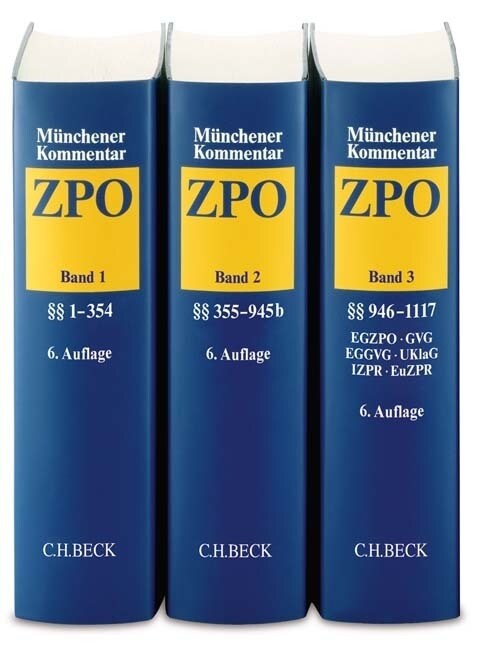 Munchener Kommentar zur Zivilprozessordnung Gesamtwerk (Hardcover)