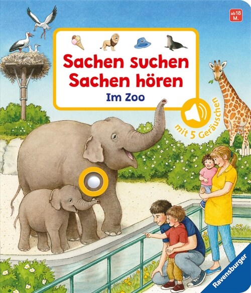 Sachen suchen, Sachen horen: Im Zoo (Board Book)