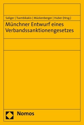 Munchner Entwurf eines Verbandssanktionengesetzes (Paperback)