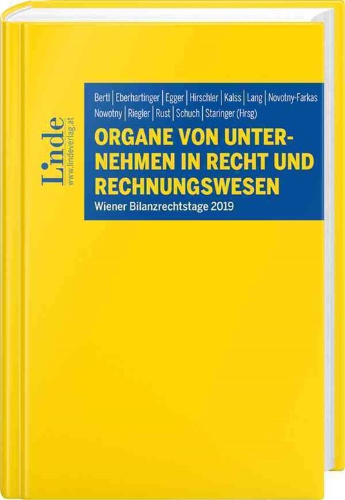 Organe von Unternehmen in Recht und Rechnungswesen (f. Osterreich) (Hardcover)