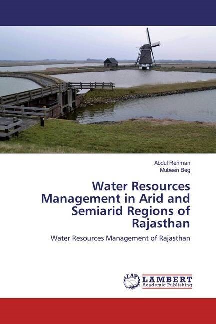 Water Resources Management in Arid and Semiarid Regions of Rajasthan (Paperback)