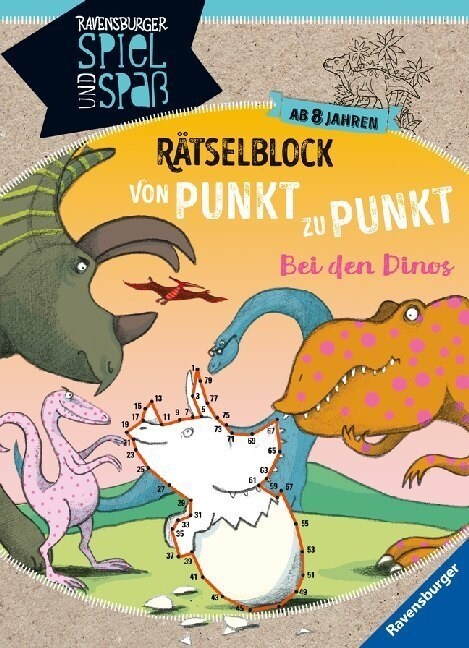 Ratselblock von Punkt zu Punkt: Bei den Dinos (Paperback)