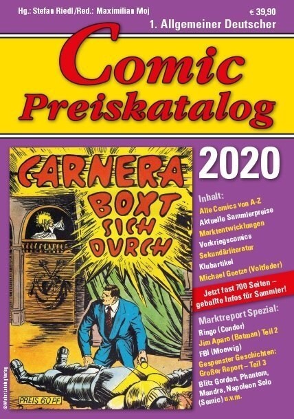 1. Allgemeiner Deutscher Comic-Preiskatalog 2020 (Hardcover)