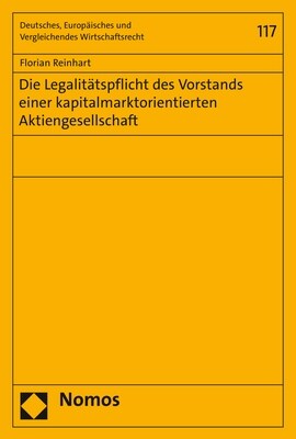 Die Legalitatspflicht des Vorstands einer kapitalmarktorientierten Aktiengesellschaft (Paperback)