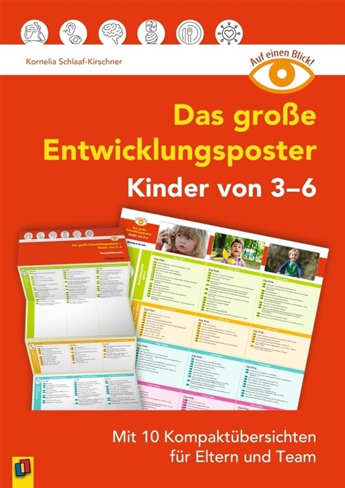 Auf einen Blick: Das große Entwicklungsposter - Kinder von 3-6 (Poster)