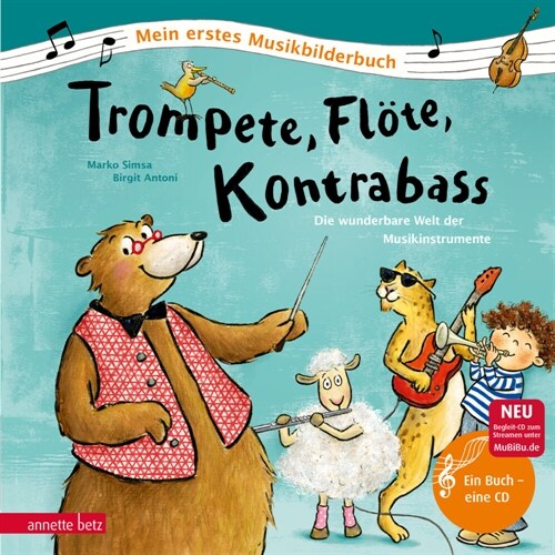 Trompete, Flote, Kontrabass, m. Audio-CD (Hardcover)