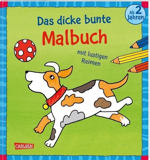 Das dicke bunte Malbuch mit lustigen Reimen (Paperback)