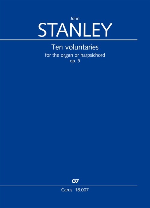 Ten voluntaries for the organ or harpsichord (Book)