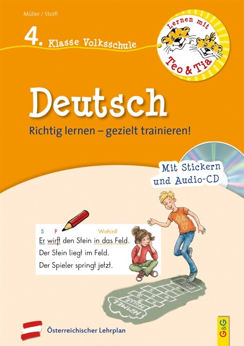 Lernen mit Teo und Tia Deutsch - 4. Klasse Volksschule mit CD (Paperback)