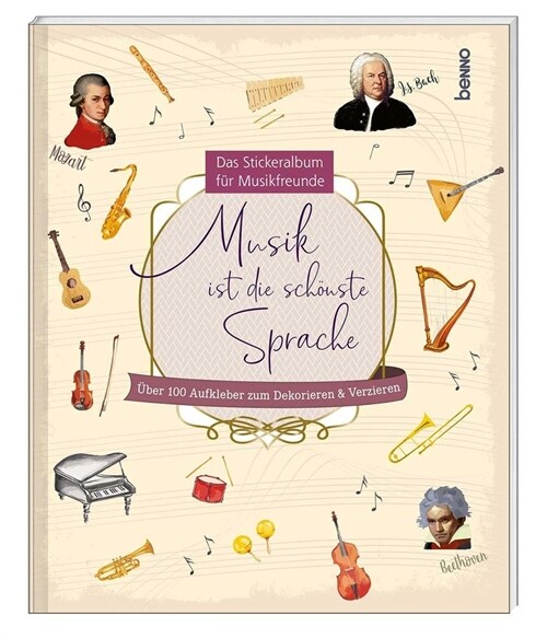 Stickeralbum Musik ist die schonste Sprache (Paperback)