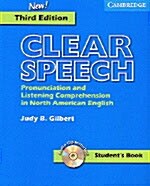[중고] Clear Speech Student｀s Book with Audio CD : Pronunciation and Listening Comprehension in American English (Package, 3 Student ed)