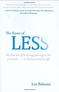 [중고] The Power of Less: The Fine Art of Limiting Yourself to the Essential...in Business and in Life (Hardcover)