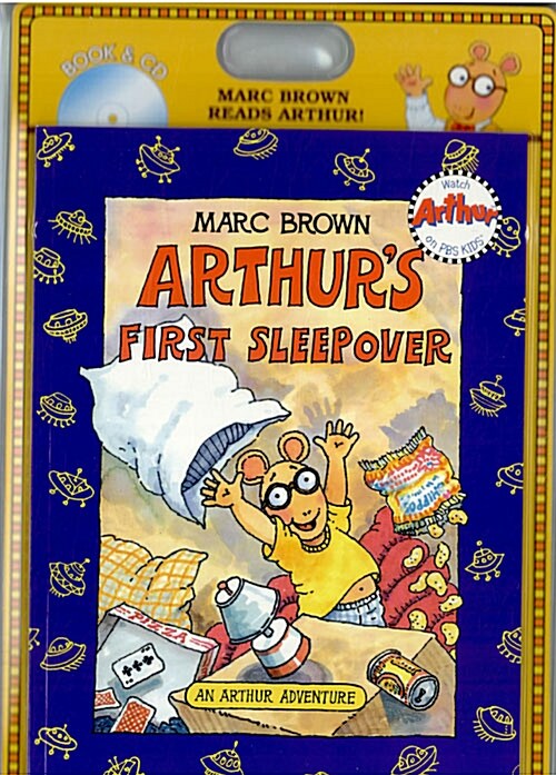 [중고] Arthurs First Sleepover (책 + CD 1장) -Marc Brown Reads Arthur!