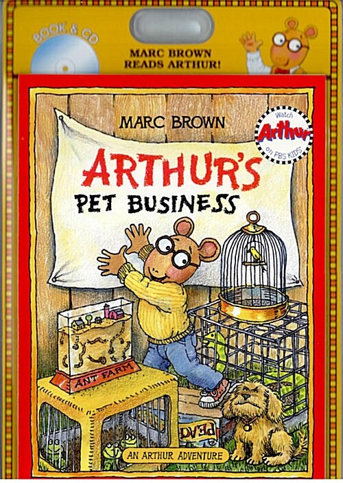 [중고] Arthurs Pet Business (책 + CD 1장) -Marc Brown Reads Arthur!