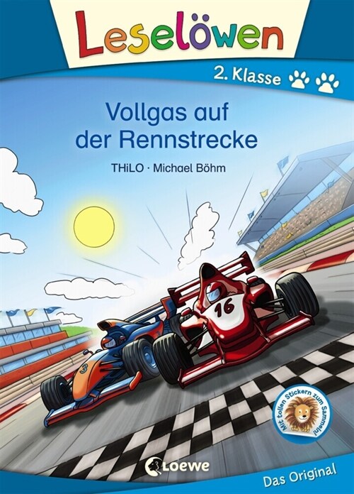 Leselowen 2. Klasse - Vollgas auf der Rennstrecke (Hardcover)