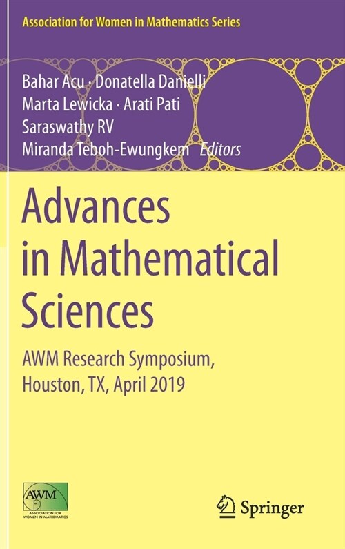 Advances in Mathematical Sciences: Awm Research Symposium, Houston, Tx, April 2019 (Hardcover, 2020)