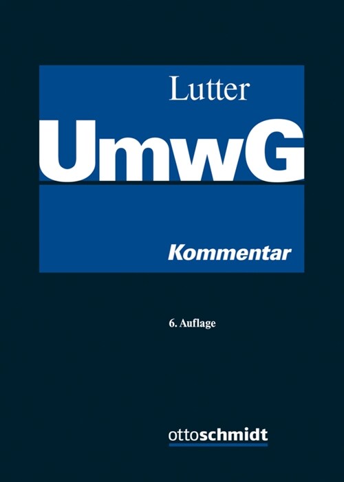 Umwandlungsgesetz (UmwG), 2 Bde. (Hardcover)