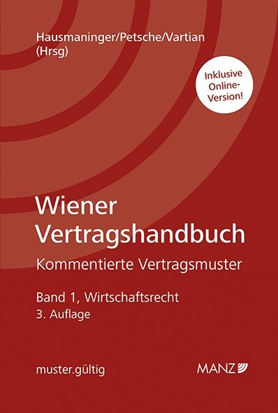 Wiener Vertragshandbuch. Kommentierte Vertragsmuster (Hardcover)