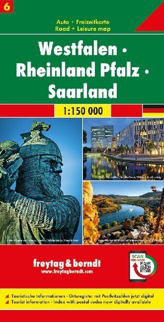 Westfalen - Rheinland Pfalz - Saarland, Autokarte 1:150.000, Blatt 6 (Sheet Map)