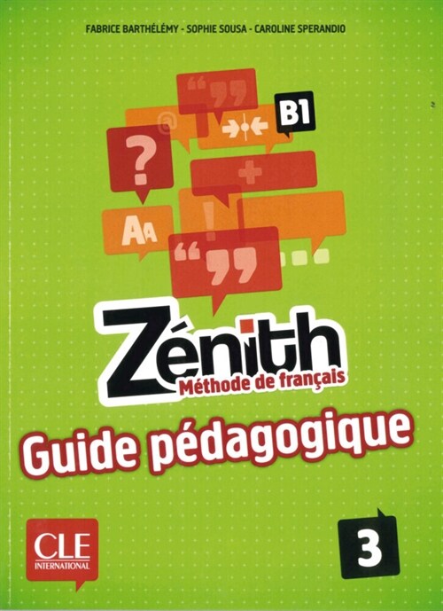 Zenith - Guide pedagogique. Vol.3 (Paperback)