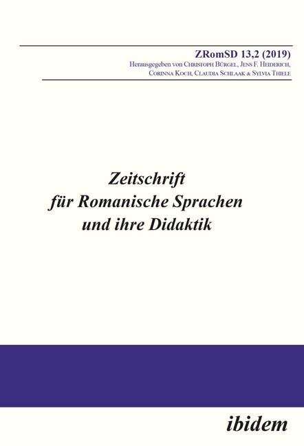 Zeitschrift fur Romanische Sprachen und ihre Didaktik (Paperback)